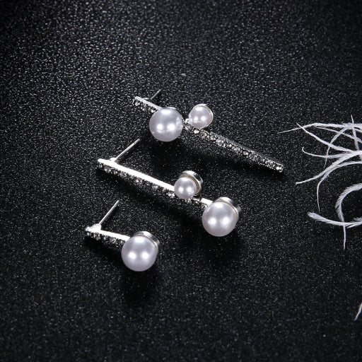 Set de aretes con perla