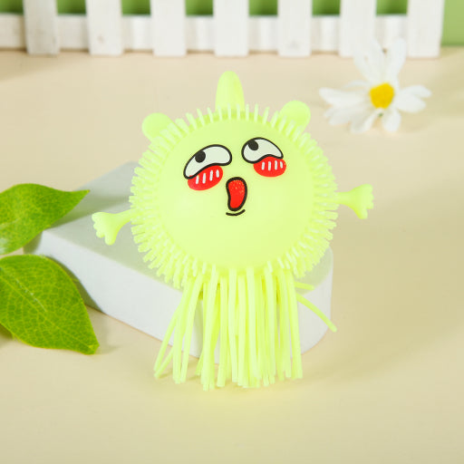 Bola de pelo brillante de pulpo bebé