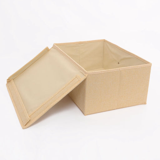 Caja de almacenamiento grande con mango de madera (verde)