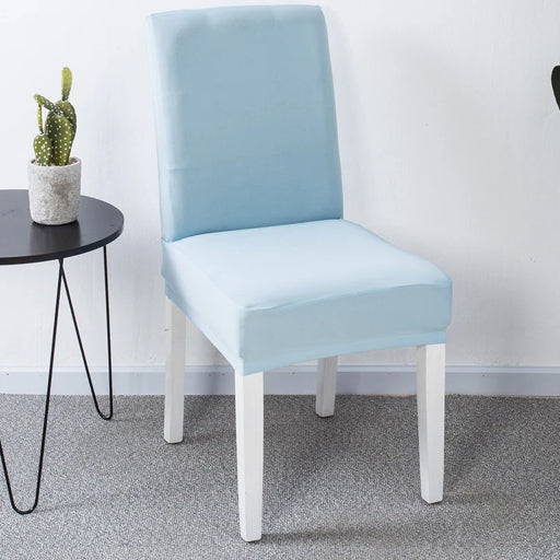 Venta caliente de Cross -Border en Europa y Estados Unidos, set de silla elástica de color sólido de color sólido de mediados de espalda de alta espalda.