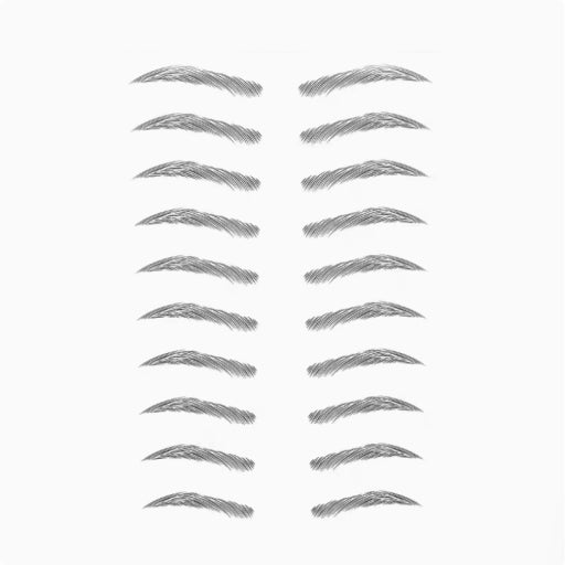 Lámina de tatuajes de cejas