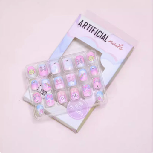 Etiqueta China 876 uñas postizas planas de lentejuelas (súcubo)