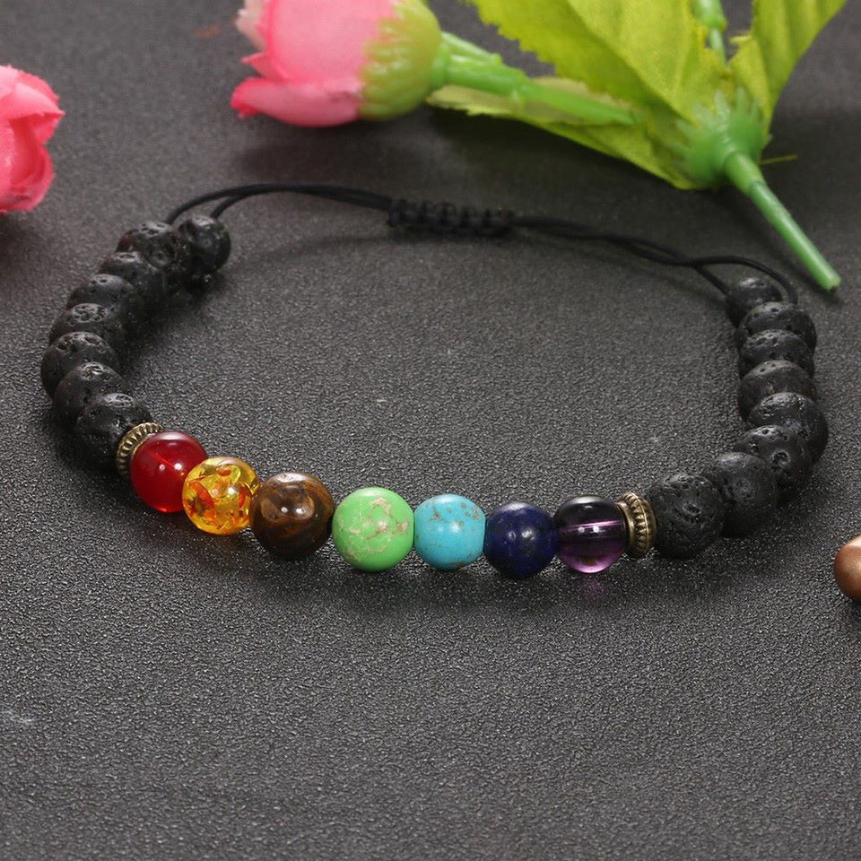 Pulsera de piedras con chakras