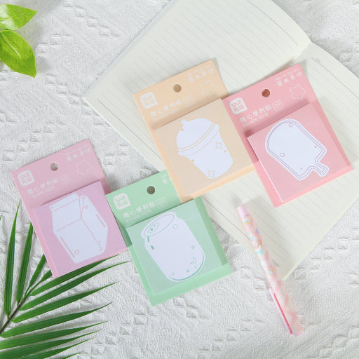 Nota adhesiva con letras de verano