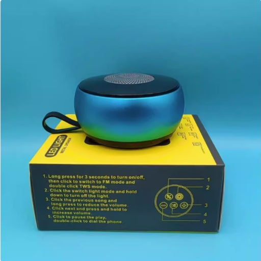 Dazzle wireless bluetooth audio ABS caja de color
