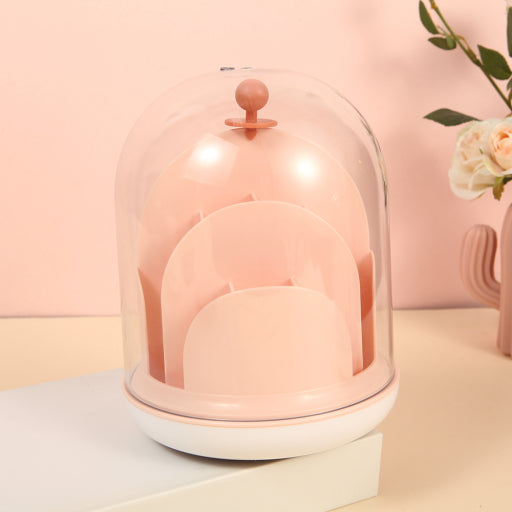 Caja de almacenamiento de lápiz labial giratorio