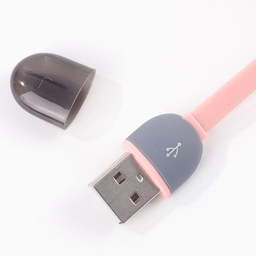 Cable de datos elástico 2 en 1 2.1A blanco