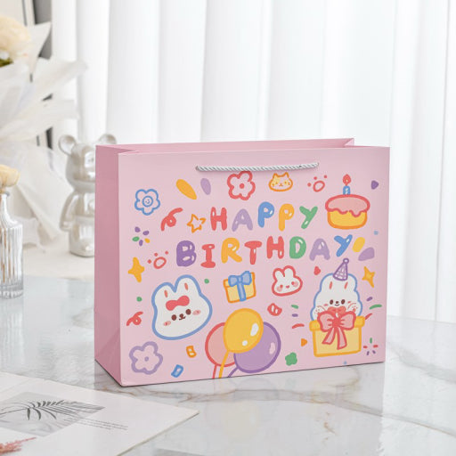 Bolsa de regalo de oso floral