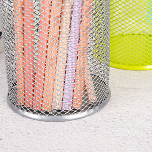 Portalápices redondo de metal Verde oscuro