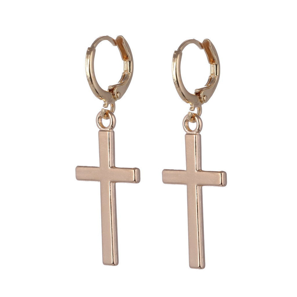 Aretes con forma de cruz