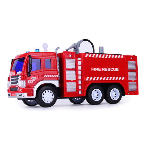 Camión de bomberos con rociador de agua y canto [Rojo]
