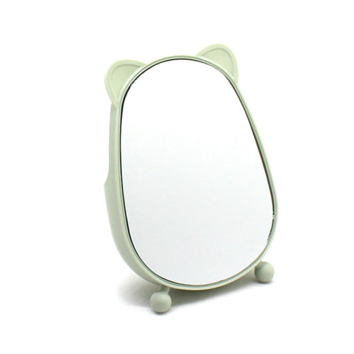 Lindo espejo de mesa con almacenamiento de oso (elipse)