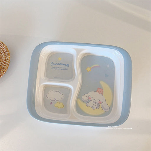 Plato de tres rejillas para perro orejudo