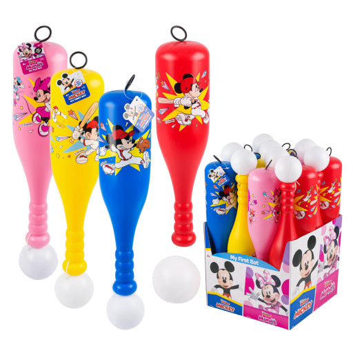 Juego De 2 Piezas De Bate Y Pelota De Mickey Y Minnie Mouse
