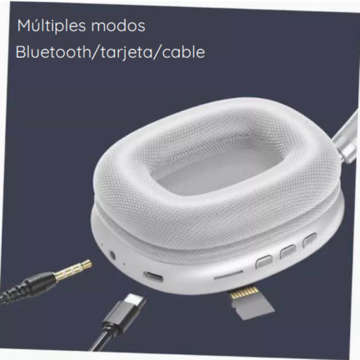Stn-02 auriculares bluetooth con ABS blanco negro rosa verde azul