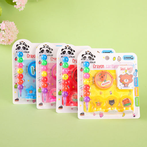 Crayón Pluma Diez Sellos