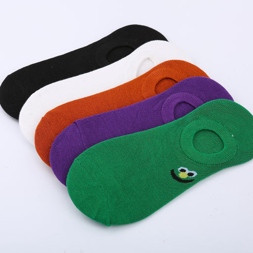 Calcetines femeninos invisibles de expresión