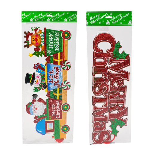 Decoración, 7" Feliz Navidad 2Ast