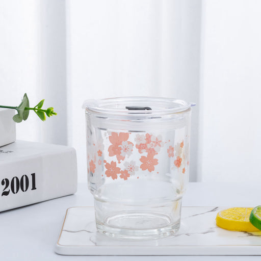 Vaso Pequeño Nudo de Bambú Flor de Cerezo (350ml)