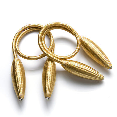 Sujetador de cortinas flexible