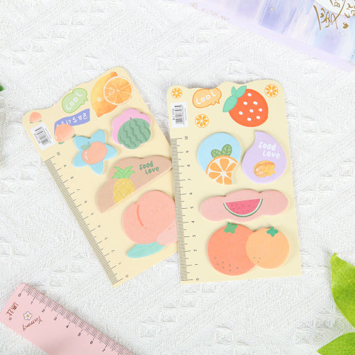 Nota adhesiva de fruta