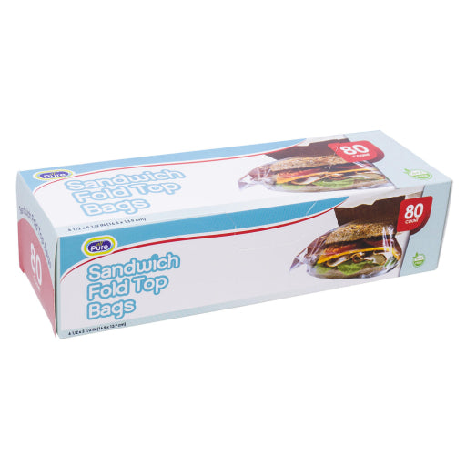 Bolsa Para Sándwich Con Tapa Plegable De 80 Ct