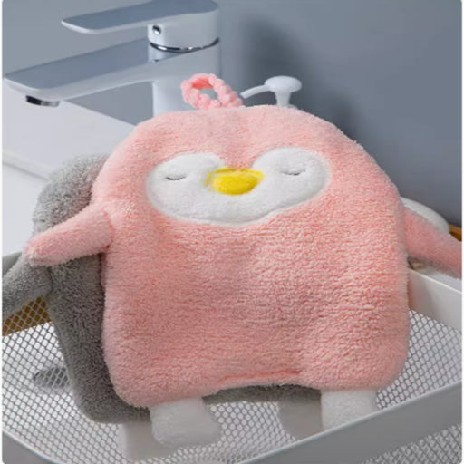 Toalla de mano con forma de pingüino