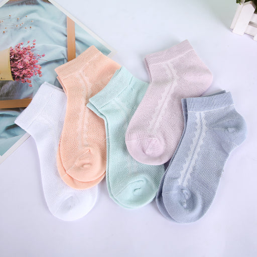 Calcetines náuticos infantiles de malla transpirable