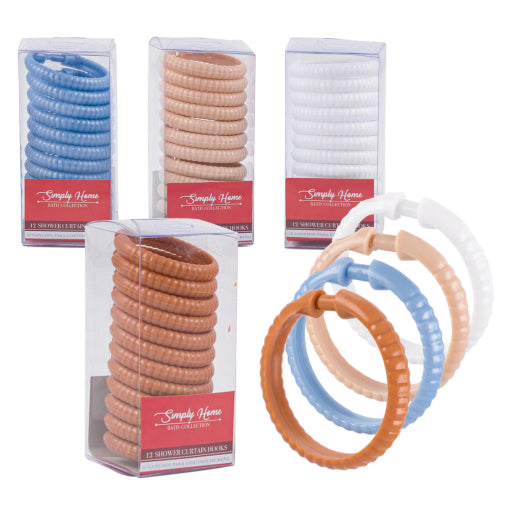 Ganchos Para Cortina De Ducha De 12 Piezas Simply Home