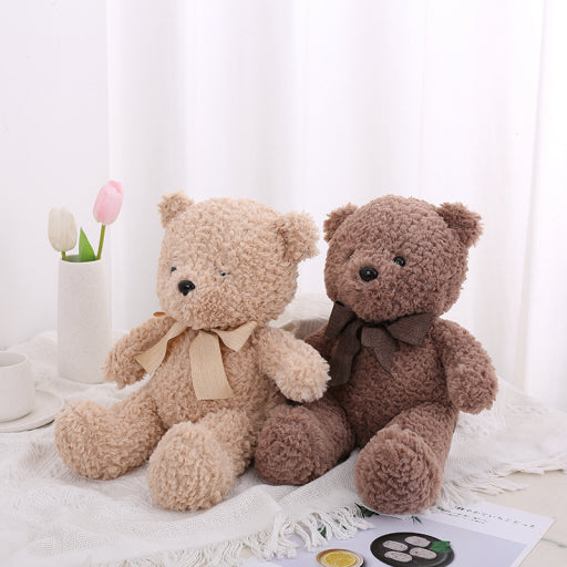 Peluche de oso con pajarita (Color Café)