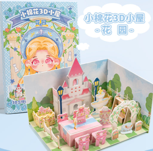 Casita-Jardín 3D de Algodón