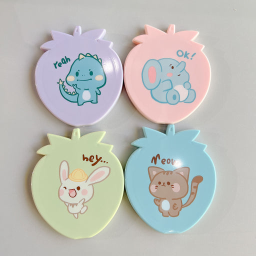 Peine espejo fresa fruta tiempo