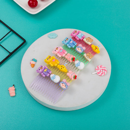 Peine con inserción infantil Niña Oso Conejo