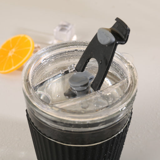 Juego de vasos blanco y negro (350ml)