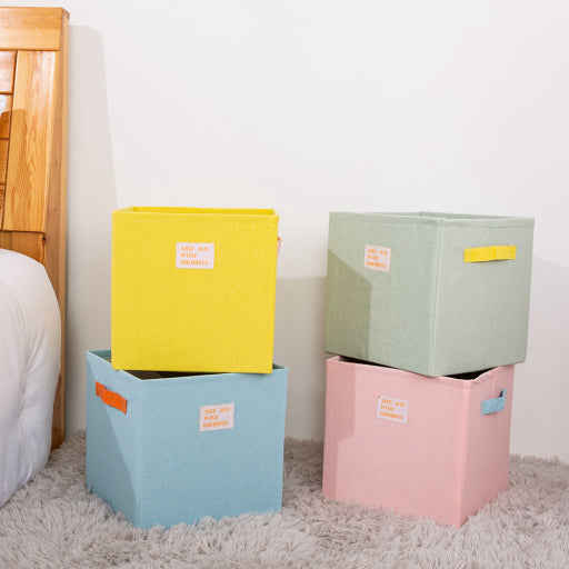 Caja de almacenamiento de cartón cuadrada