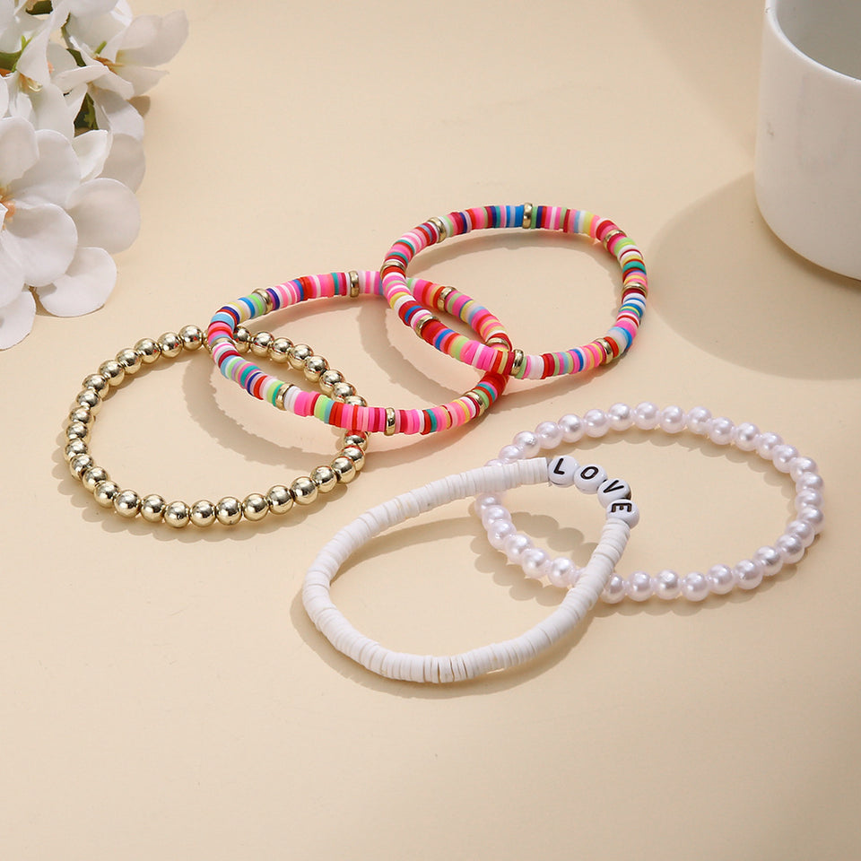 Pulsera de cuencas arcoiris