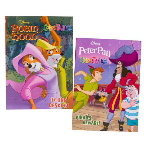 Libro Para Colorear De Disney Robin Hood Y Peter Pan