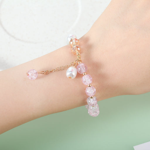 Pulsera AB con cuentas de perlas