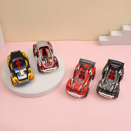 Coche deportivo de potencia de retorno de montaje de aleación DIY