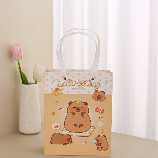 Bolsa de regalo de flores estilo pintura al óleo (pequeña)