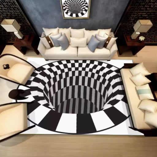 Alfombra de piso rectangular