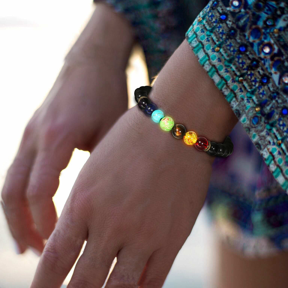 Pulsera de piedras con chakras