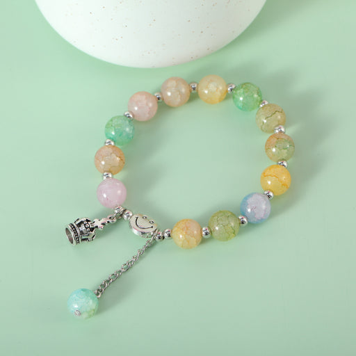 Pulsera de cuentas de ágata sintética