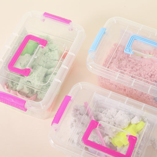 Caja cuadrada pequeña de arena