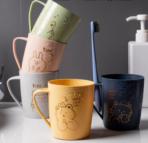 taza de enjuague bucal para cepillo de dientes de animales