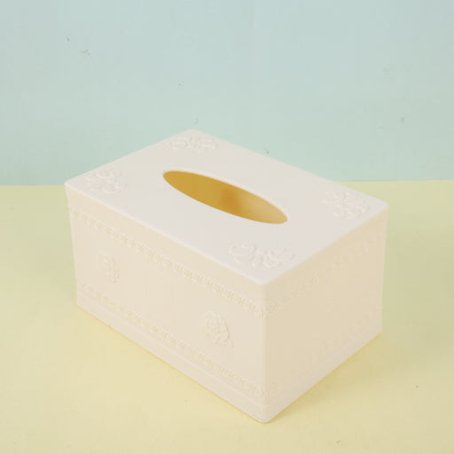 Caja de pañuelos simple de colores mezclados.