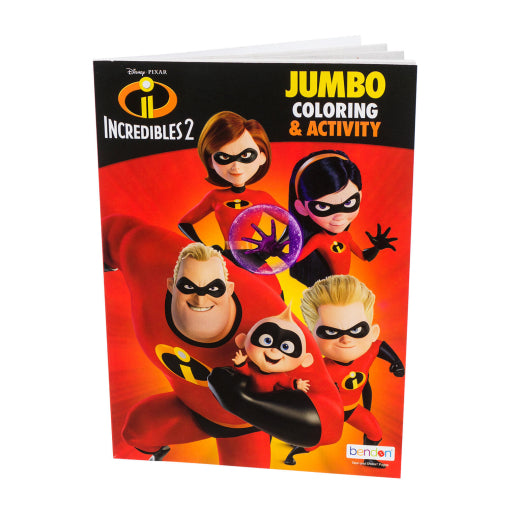 Libro Para Colorear Y Actividades De Los Increíbles 2 De 80 Páginas