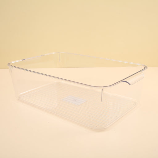 Cesta de almacenamiento pequeña con caja exterior transparente