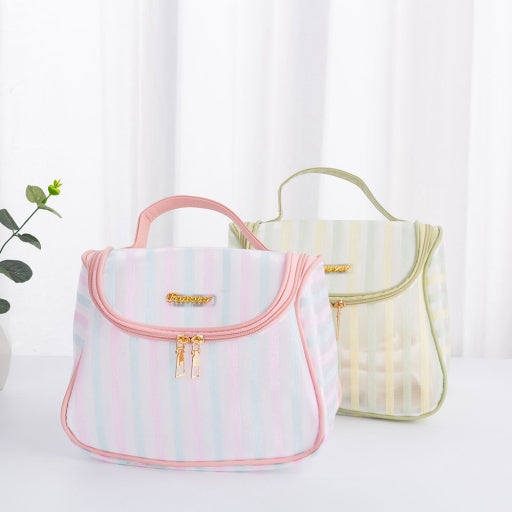 Bolsa De Almacenamiento De Bolas De Masa A Rayas - Rosa