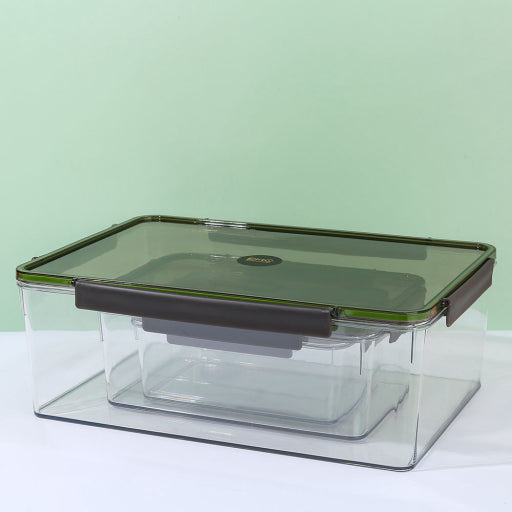 Caja de conservación sellada rectangular transparente n.º 8 (1250 ML)